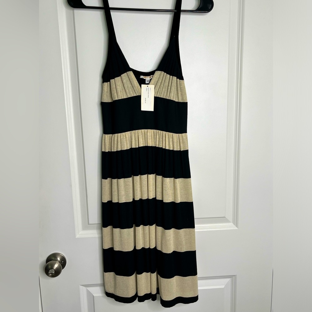 Julie Brown Banded Stripe Dress Size XS NWT
